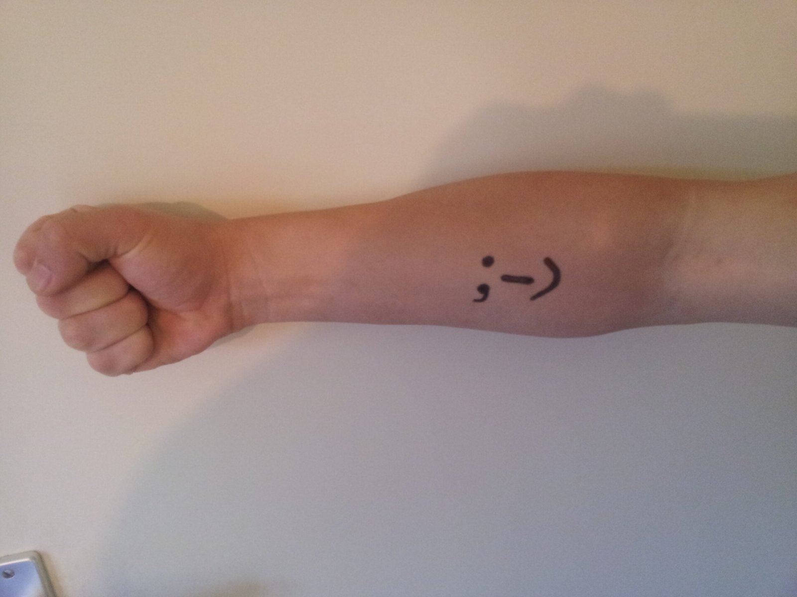 semicolon tattoo