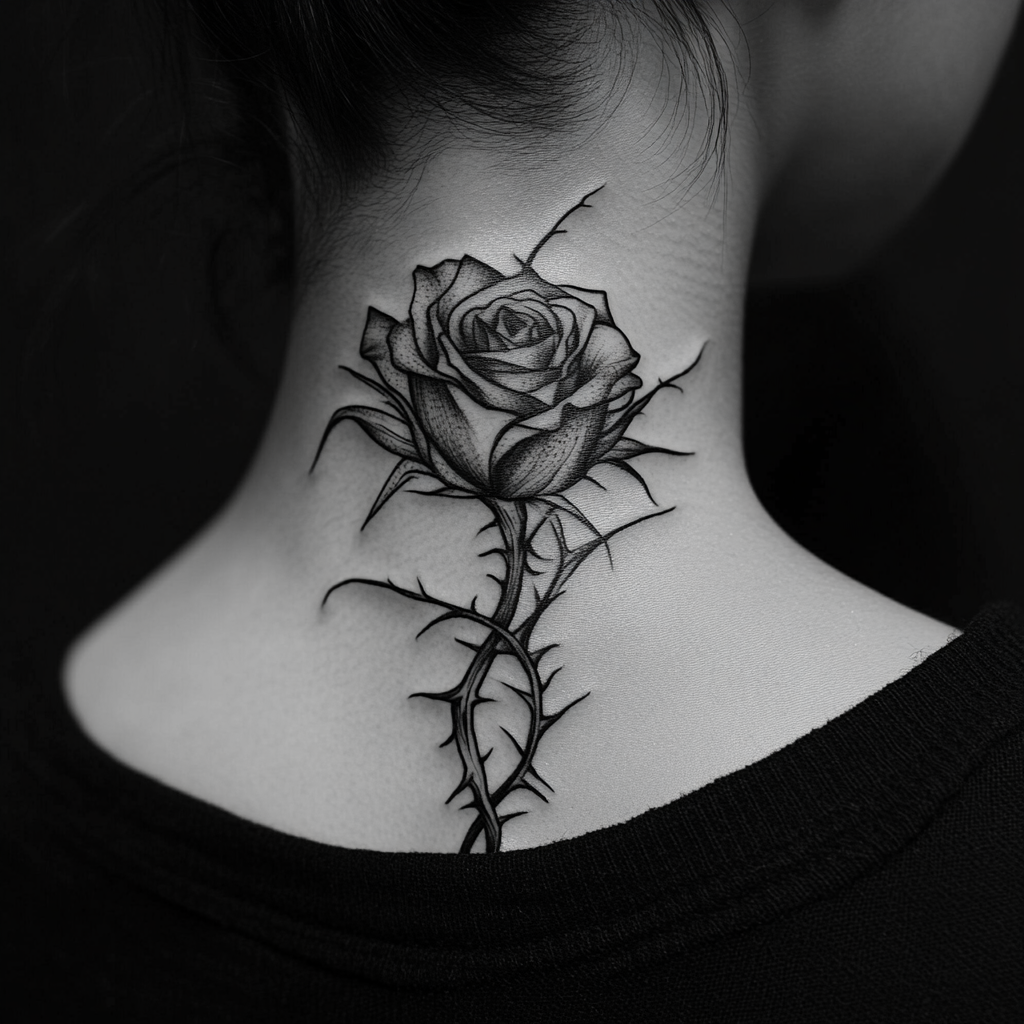 Front Neck & Throat Tattoos